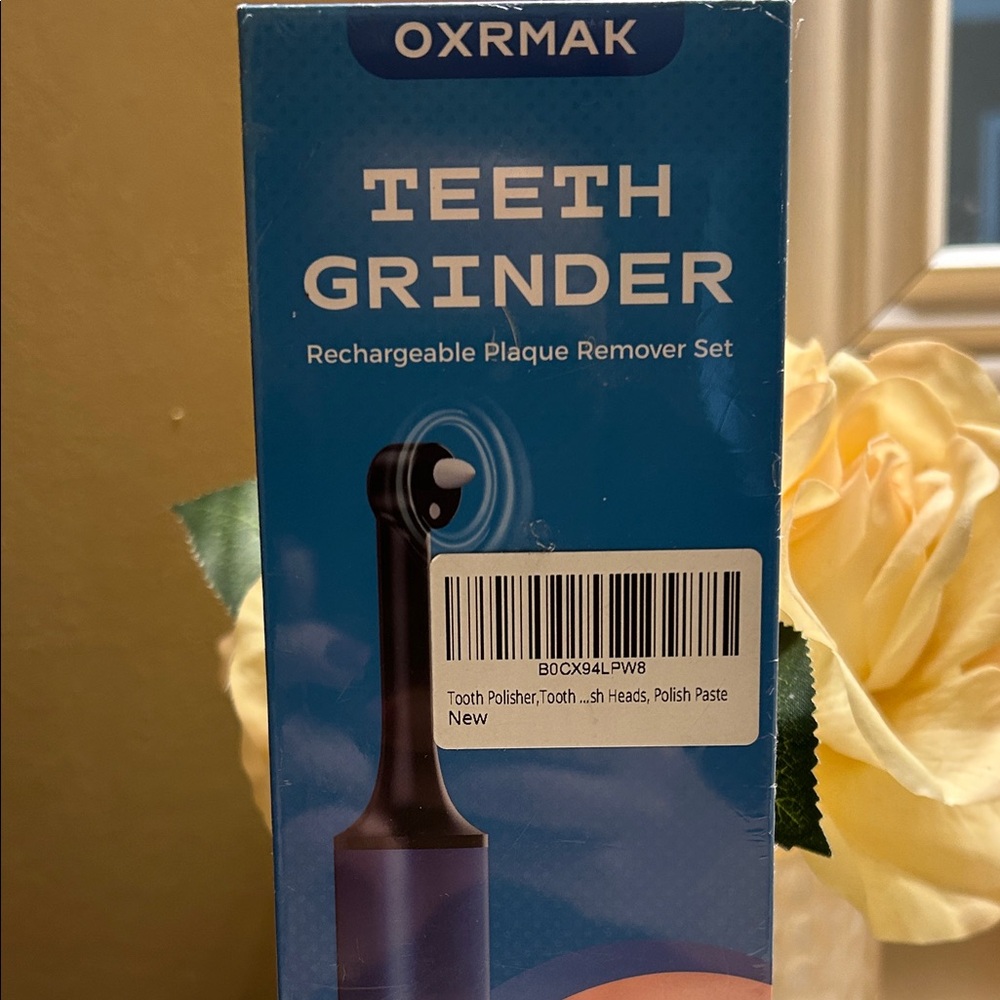 OXRMAK Teeth Grinder Rechargeable Plaque Remover - Blue